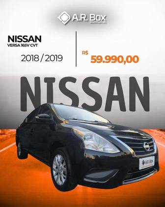 NISSAN VERSA 1.6 16V FLEXSTART SL 4P XTRONIC NISSAN VERSA 1.6 16V FLEXSTART SL 4P XTRONIC